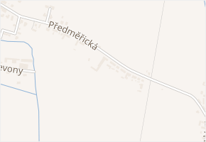 Předměřická v obci Hradec Králové - mapa ulice