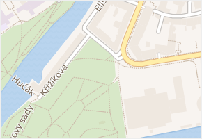 Rokycanova v obci Hradec Králové - mapa ulice