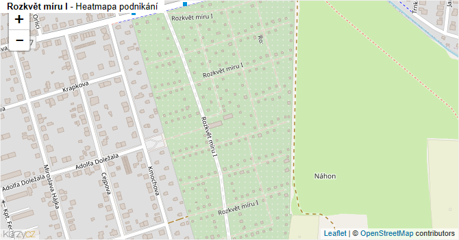 Rozkvět míru I - mapa podnikání