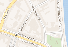 Škroupova v obci Hradec Králové - mapa ulice