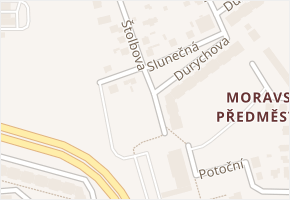 Slunečná v obci Hradec Králové - mapa ulice