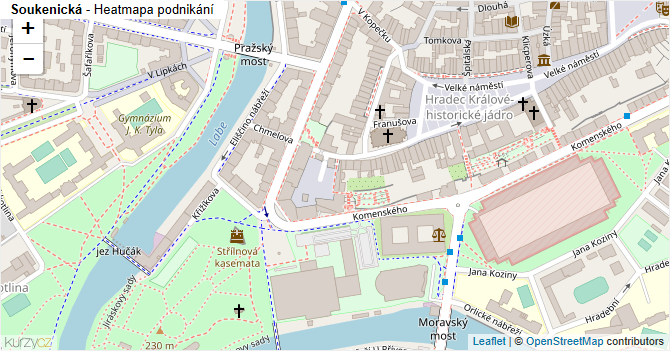 Soukenická - mapa podnikání