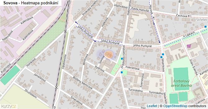 Sovova - mapa podnikání