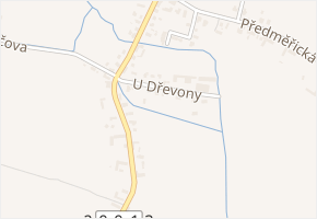 U Dřevony v obci Hradec Králové - mapa ulice