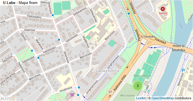 U Labe - mapa firem