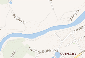U Vody v obci Hradec Králové - mapa ulice