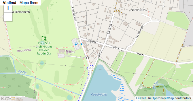 Viničná - mapa firem
