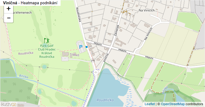 Viničná - mapa podnikání