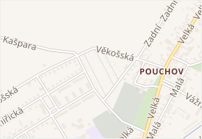 Zahrádkářská osada Věkoše v obci Hradec Králové - mapa ulice