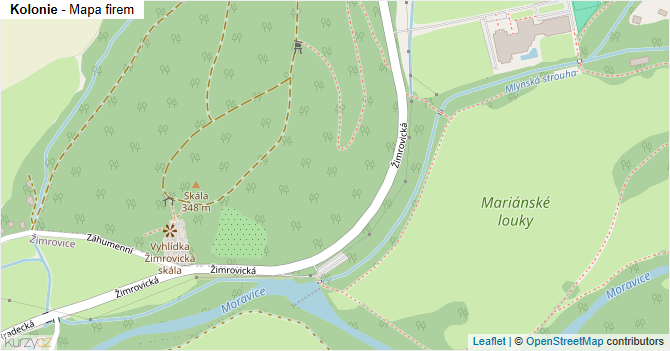 Kolonie - mapa firem