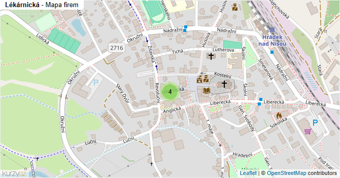 Lékárnická - mapa firem