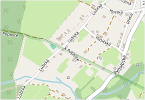 Lužická v obci Hrádek nad Nisou - mapa ulice