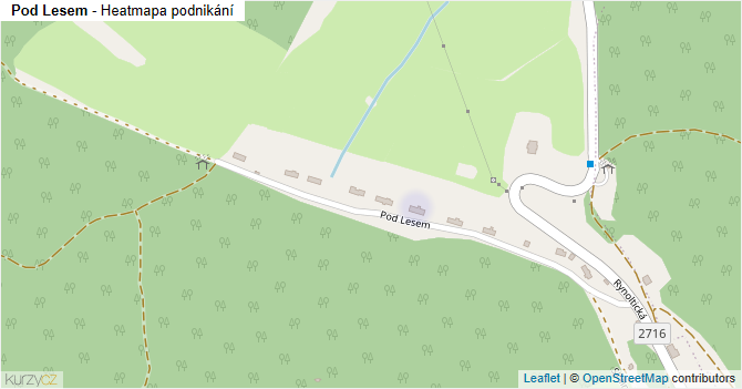 Pod Lesem - mapa podnikání