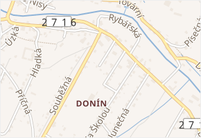 Slepá v obci Hrádek nad Nisou - mapa ulice