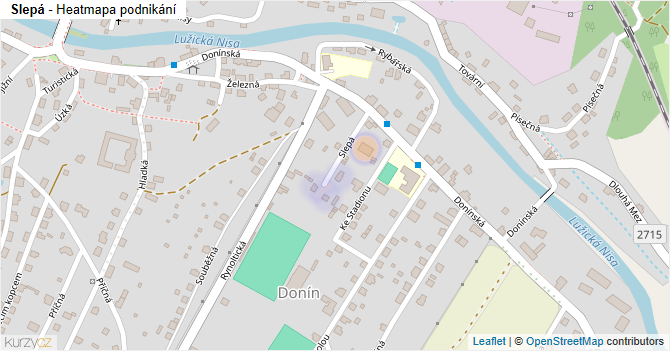 Slepá - mapa podnikání
