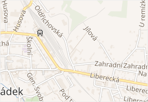 Stará v obci Hrádek nad Nisou - mapa ulice