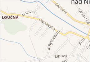 Truhlářská v obci Hrádek nad Nisou - mapa ulice