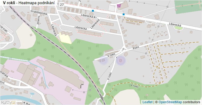 V rokli - mapa podnikání