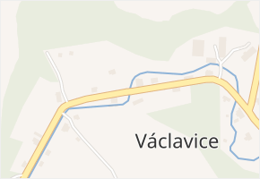 Václavice v obci Hrádek nad Nisou - mapa části obce