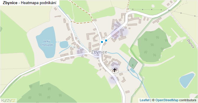 Zbynice - mapa podnikání