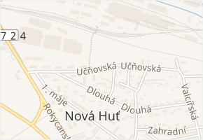 Učňovská v obci Hrádek - mapa ulice