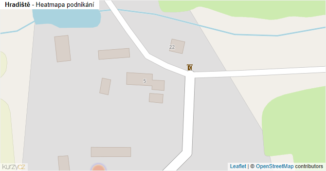 Hradiště - mapa podnikání