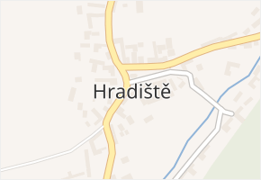 Hradiště v obci Hradiště - mapa části obce