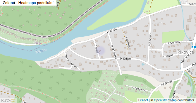 Zelená - mapa podnikání