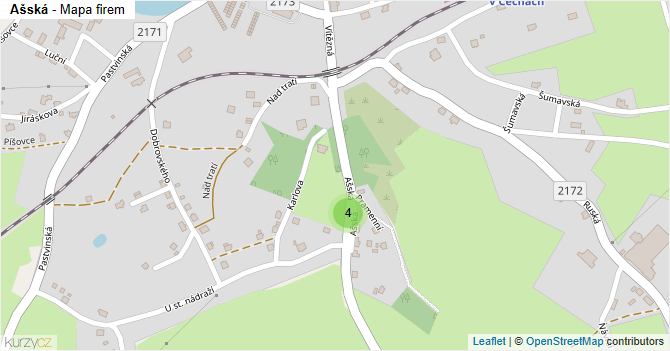 Ašská - mapa firem