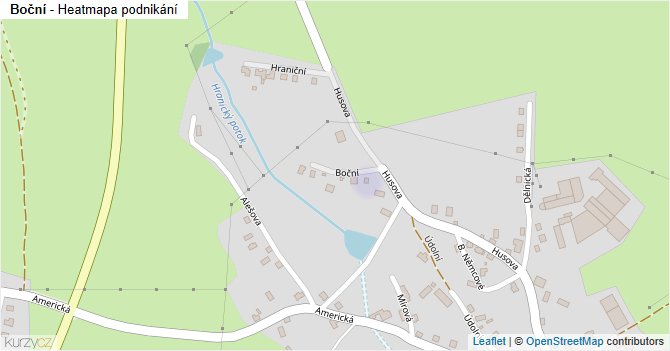 Boční - mapa podnikání