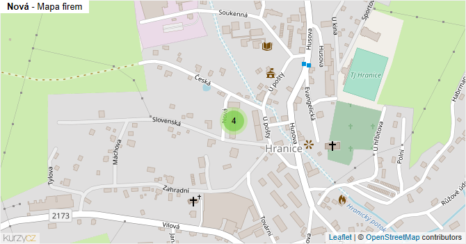 Nová - mapa firem