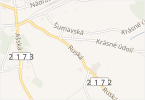 Ruská v obci Hranice - mapa ulice