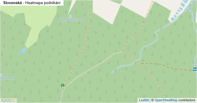 Slovenská - mapa podnikání
