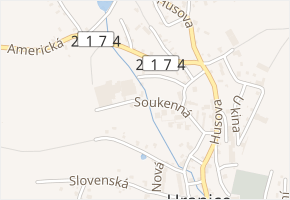 Soukenná v obci Hranice - mapa ulice
