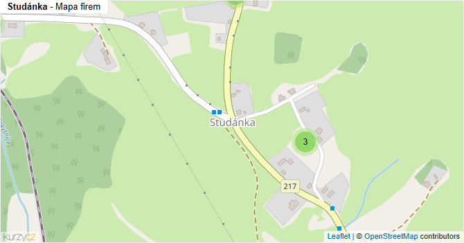 Studánka - mapa firem