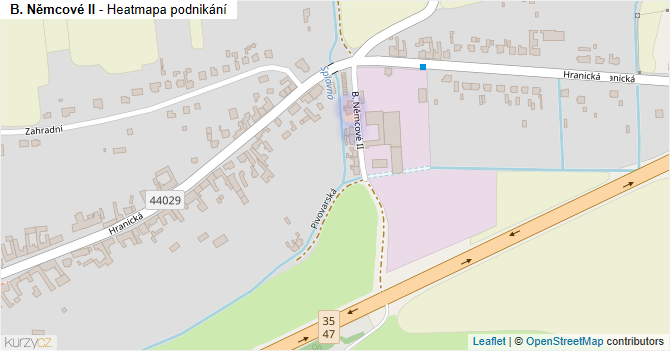 B. Němcové II - mapa podnikání