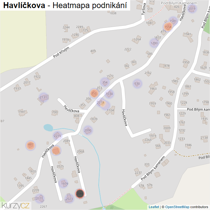 Mapa Havlíčkova - Firmy v ulici.