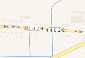 Hranická v obci Hranice - mapa ulice