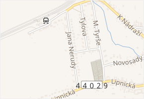 Jana Nerudy v obci Hranice - mapa ulice