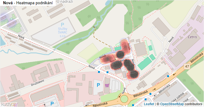Nová - mapa podnikání