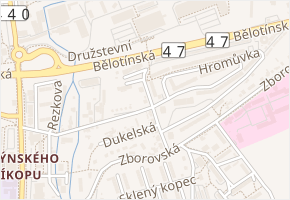 Palackého v obci Hranice - mapa ulice
