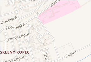 Pod Nemocnicí v obci Hranice - mapa ulice