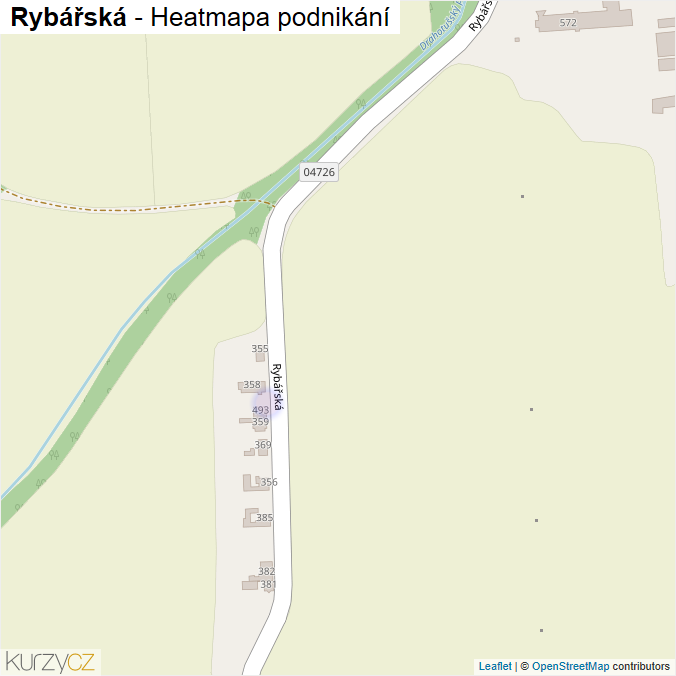 Mapa Rybářská - Firmy v ulici.