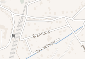 Švermova v obci Hranice - mapa ulice
