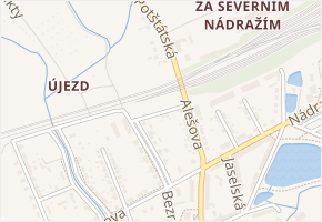 Wolkerova v obci Hranice - mapa ulice
