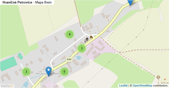 Hraničné Petrovice - mapa firem