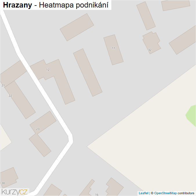 Mapa Hrazany - Firmy v obci.