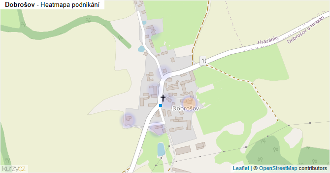 Dobrošov - mapa podnikání