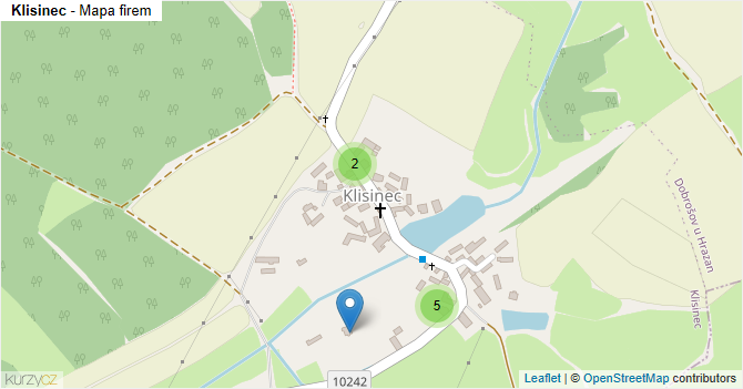 Klisinec - mapa firem