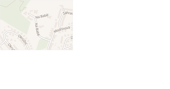 Na Babě v obci Hrdějovice - mapa ulice